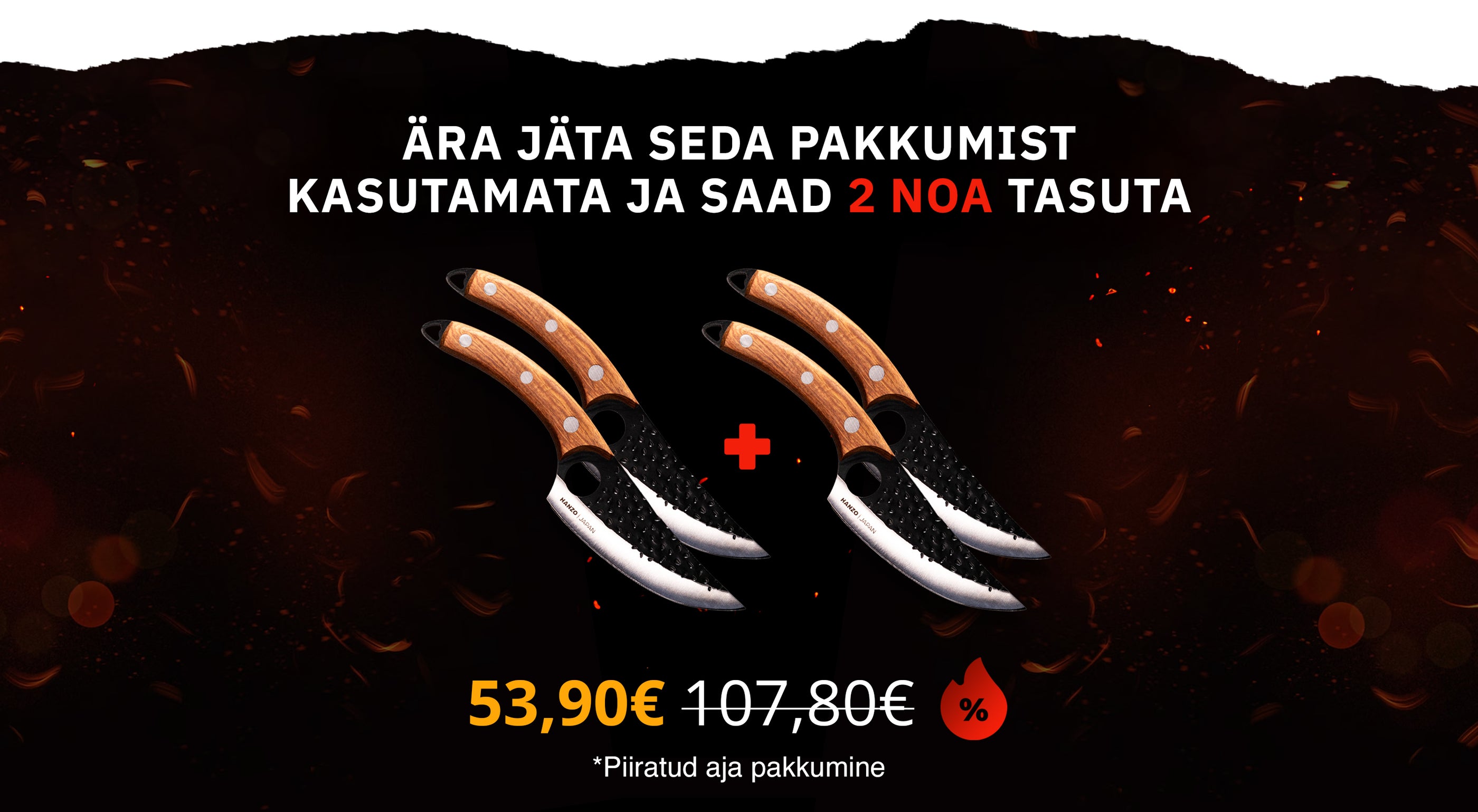 Nepraleiskite šio pasiūlymo ir gaukite 2 peilius nemokamai