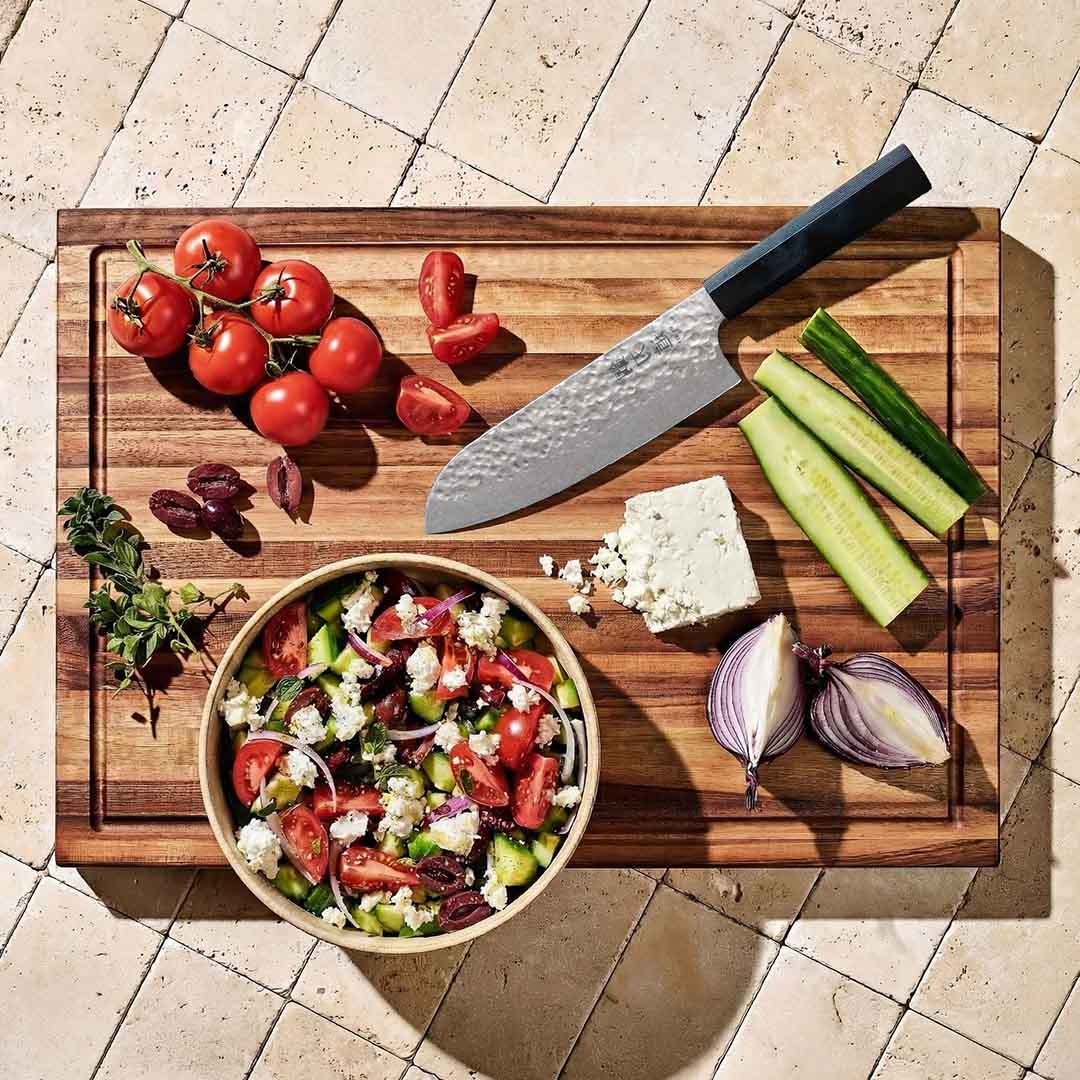 Sepistatud Santoku nuga "Harumi"