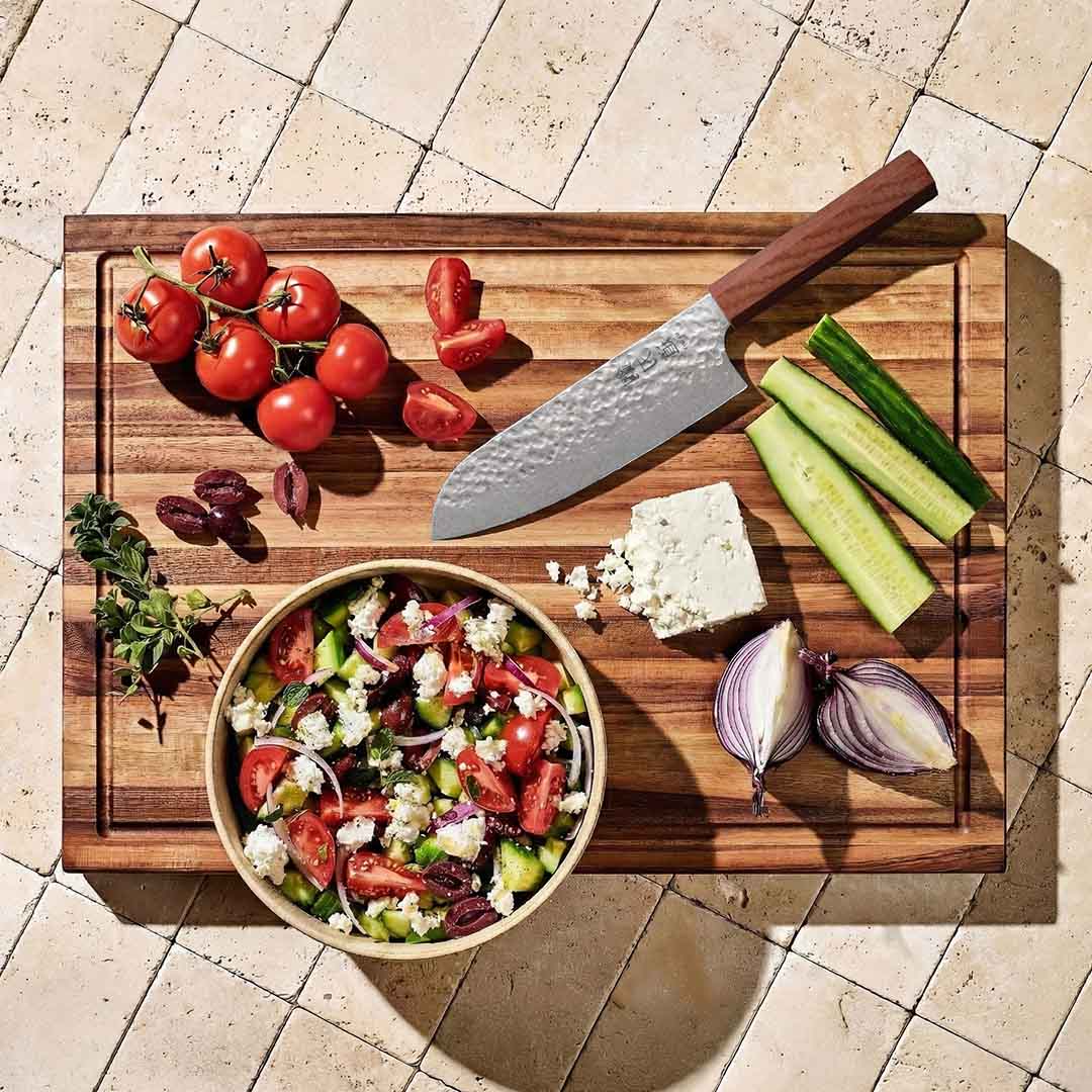Sepistatud Santoku nuga "Harumi"