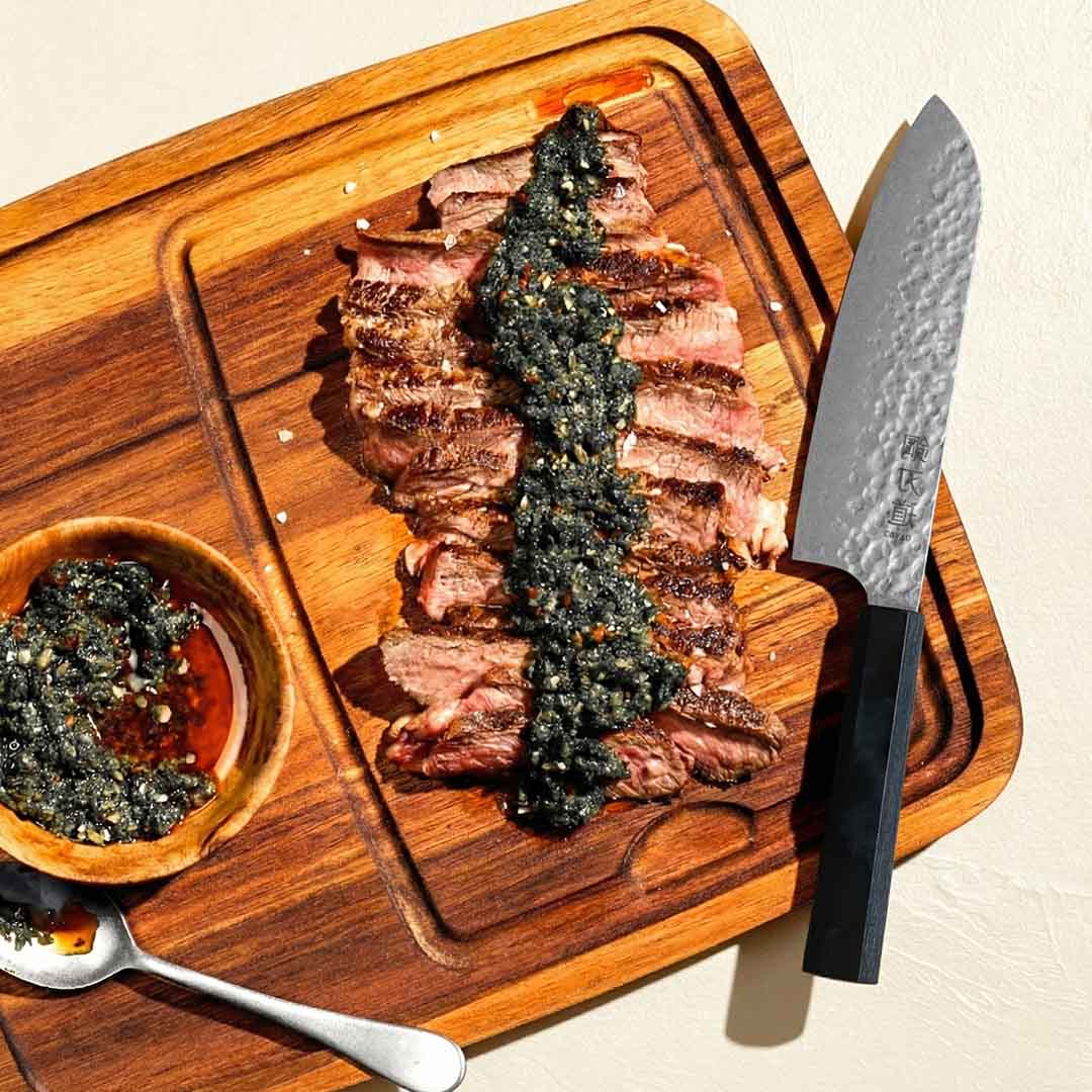 Sepistatud Santoku nuga "Harumi"