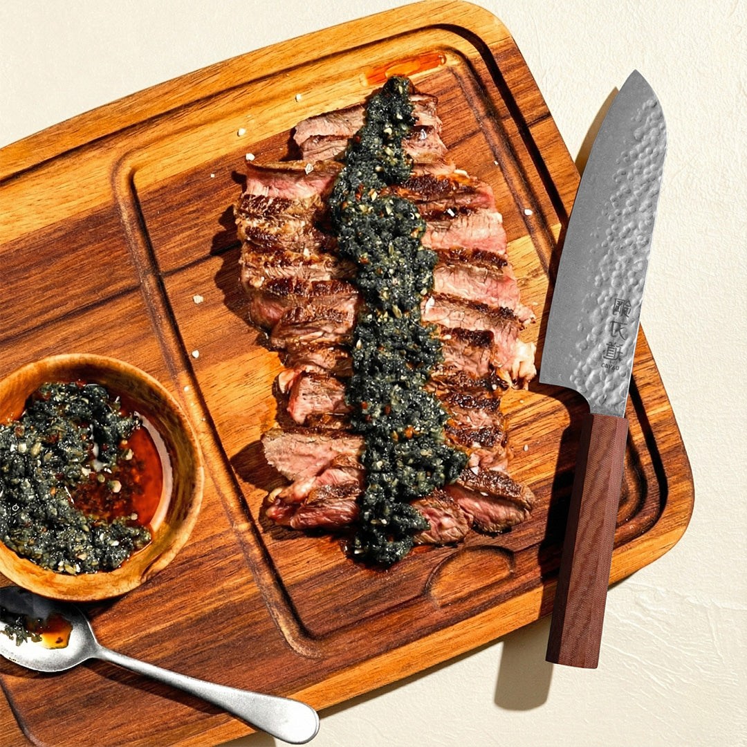 Sepistatud Santoku nuga "Harumi"