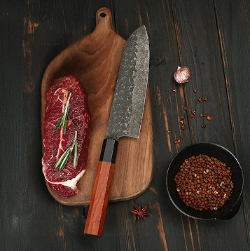Sepistatud Santoku nuga “Harumi”