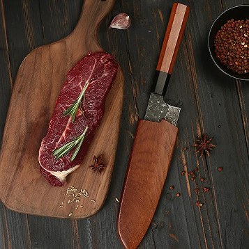 Sepistatud Santoku nuga “Harumi”